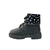 Bota Coturno Molekinha Infantil Estrela Preto