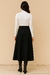 Saia Midi Feminina Elegante Alfaiataria E Cintura Alta - comprar online