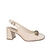 Sapato Dakota De Salto Bloco D0281 Bege Claro - loja online