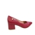 Scarpin Feminino Vizzano Salto Bloco Grosso 1220315 Cherry - Loja La Na Dani