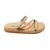 Sandalia Rasteira Flat Moleca Tira Com Strass Casual nude na internet