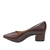Scarpin Feminino Vizzano Salto Bloco Grosso 1220315 Cacau