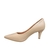 Scarpin Vizzano Salto Baixo Fino Macio Original Bege - loja online