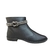 Bota Moleca 5333.104 Feminina Cano Curto Preta Salto Baixo