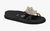 Sandalia Papete Vizzano Feminina Strass Metalizada Flor