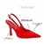 Scarpin Vizzano Slingback Feminino Bico Fino Verniz Vermelho - Loja La Na Dani