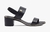 Sandália Beira Rio Fashion Elegância Salto Médio Preto Liso - comprar online
