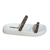 Sandalia Rasteira Flat Moleca Tira Com Strass Casual 5507