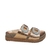Papete Feminina Moleca Birken Strass Moda 5500.107 Ouro Rosa
