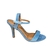 Sandália Vizzano Salto Alto Fino Estilo Gisele Azul - loja online