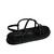 Sandália Dakota Flatform Com Brilhos Y6246 Preto