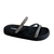 Sandalia Rasteira Flat Moleca Tira Com Strass Casual Preto - loja online