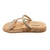 Imagem do Sandalia Rasteira Flat Moleca Tira Com Strass Casual nude