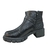 Bota Coturno Moleca 5338 Feminina Preta Cano Curto - loja online