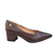Scarpin Feminino Vizzano Salto Bloco Grosso 1220315 Cacau