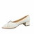 Scarpin Santinelli 1546 Off-White Bico Fino Salto 3cm - comprar online