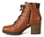 Bota Feminina Cuturno Dakota Valais G4563 Mascavo Couro - Loja La Na Dani
