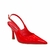 Scarpin Vizzano Slingback Feminino Bico Fino Verniz Vermelho na internet