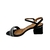 Sandália Vizzano Salto Bloco Médio 6428101 Preto Brilhante