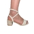 Sandália Feminina Vizzano Salto Detalhes De Amarração Branco - comprar online