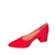 Imagem do Scarpin Feminino Vizzano Salto Médio Bloco Grosso 1220315 Ve