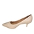 Scarpin Vizzano Salto Baixo 11221228 Bege Linho - comprar online