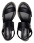 Sandália Beira Rio Fashion Elegância Salto Médio Preto Liso - comprar online