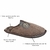 Pantufa Leffa Marrom Aberta Conforto Adulto Lisa - comprar online