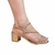 Sandália Vizzano 6291.1175 Feminina Festa 5cm Ouro Rosado - loja online