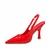 Scarpin Vizzano Slingback Feminino Bico Fino Verniz Vermelho - Loja La Na Dani