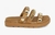 Sandalia Papete Vizzano Feminina Tratorada Tiras Spike Camel