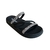 Imagem do Sandalia Rasteira Flat Moleca Tira Com Strass Casual Preto