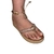 Sandalia Flatfrom Dakota Dedo Strass Amarração Super Estilos - comprar online