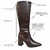 Bota Feminina Dakota D0433 Cano Alto Com Elástico E Salto