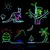 LED Neon Glow Wire Cable - Roupas Luminosas - loja online
