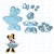 Cortador Minnie Baile - 7 cm