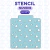 Stencil Nuvens (Toy Story 5) - 12 x 12 cm