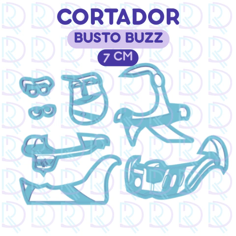 Cortador Busto Buzz (Toy Story) - 7 cm
