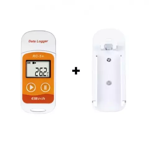 Datalogger de Temperatura Multiuso com Geração de Relatório em PDF Automático RC-5+ Com suporte de Fixação Magnético