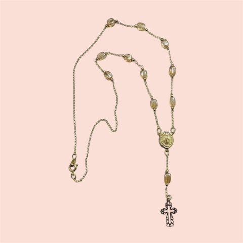 AR408.Gargantilha de Vidro Irizada - comprar online