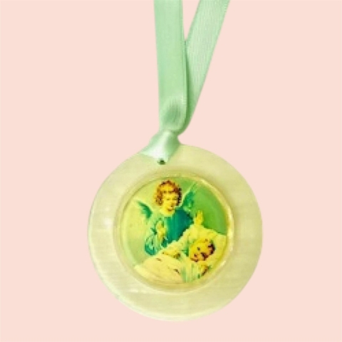 AR754.Medalhão de Berço Madre Perola - comprar online