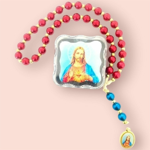 AR2682.Terço Sagrado Coração jesus - comprar online