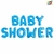 GLOBO METALIZADO SET CELESTE BABY SHOWER 40cm