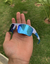 FLAK BRANCA E AZUL LENTES ICE BRILHO PRETO !!!