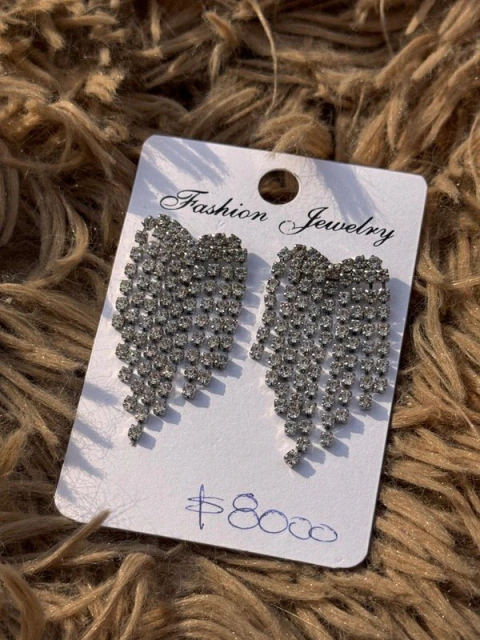 Aros corazon strass - comprar online