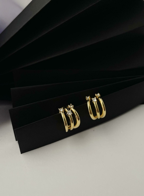 Brinco Argola Tripla - comprar online