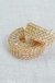 Brinco Meia Argola Zirconia - comprar online