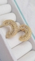 Brinco Meia Argola Zirconia