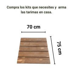 Kit tarima deck WPC - tienda online