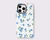 Capinha Decorada Com Estampa de Flor Azul para Iphone 05